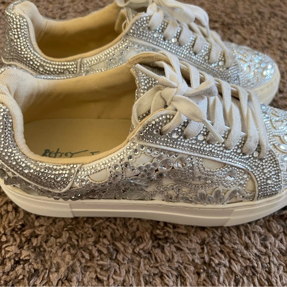 Betsey Johnson Rhinestone Sneakers - Picture 3 of 7